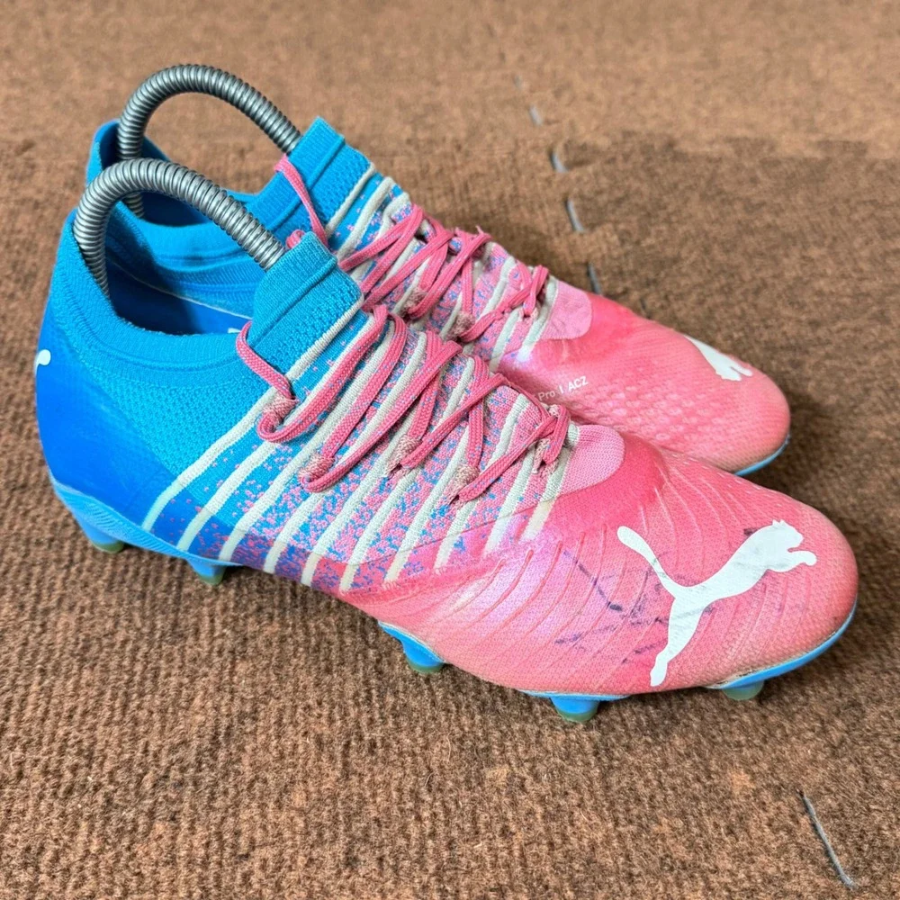 Puma Future Z 1.4 FG/AG Soccer Cleats Pink Blue 107088-01 Mens 7 fast hubba buba